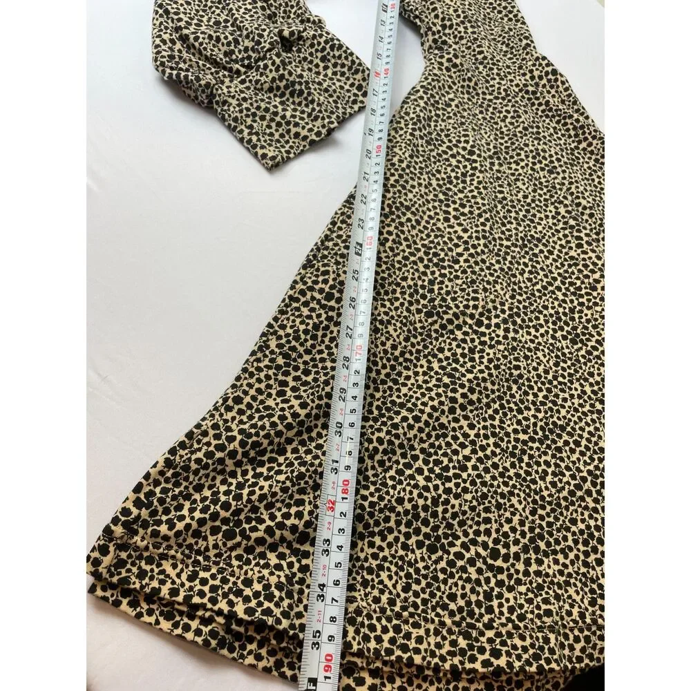 ~ NEW ModCloth M Dress Effie's Heart Cotton Spandex Pockets Long Sleeves Floral - Picture 9 of 15